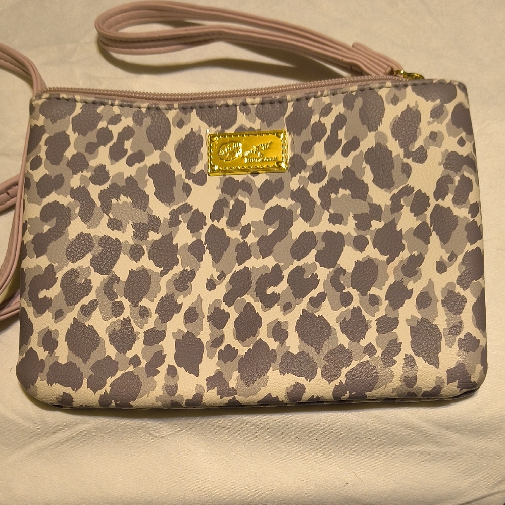Pink And Gray Luv Betsy By Betsy Johnson Crossbody Bag
